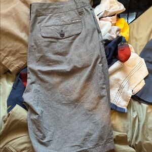 Eddie Bauer Men's Charcoal Flat Front Shorts